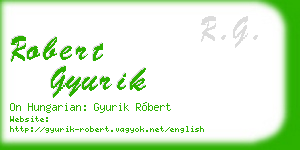 robert gyurik business card